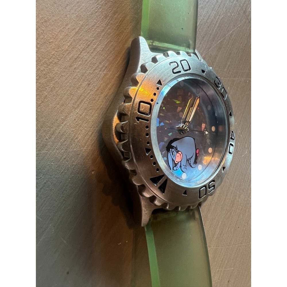 Disney Store Eeyore Watch Vintage Style‎ Holographic Dial Pooh NEEDS BATTERY - Picture 5 of 10